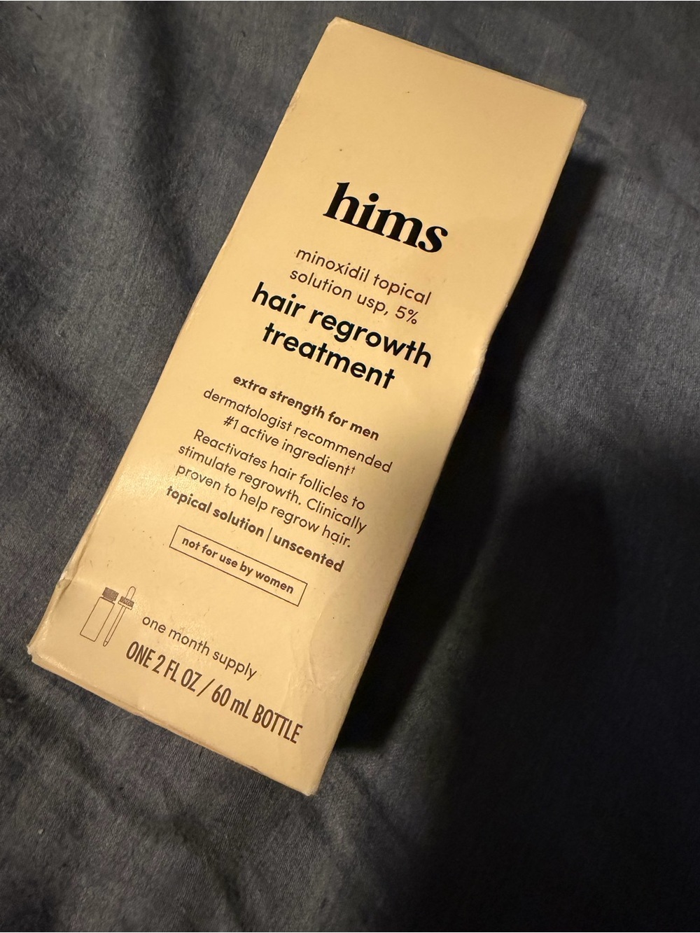 hims Men’s Hair Regrowth Treatment Minoxidil 5% – Cream Box